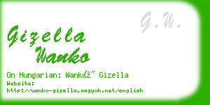 gizella wanko business card